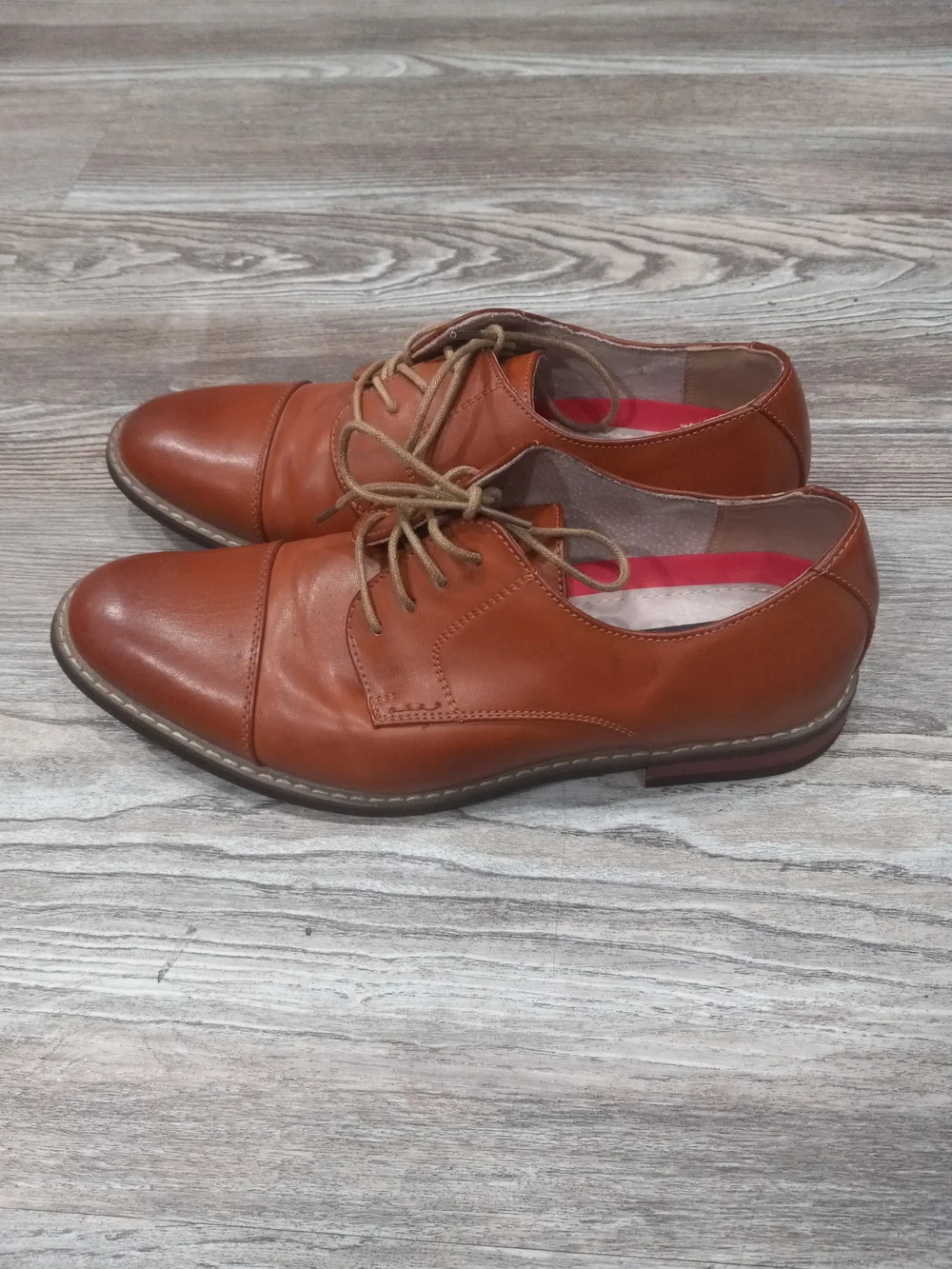 Bruno Marc Men's Prince Classic Oxford Wingtip Dress Brown